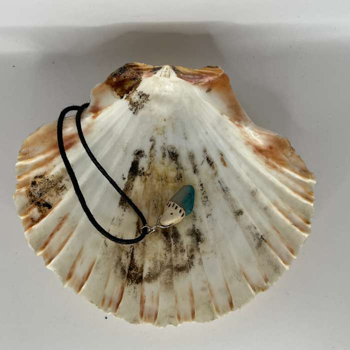 Assorted Polymer Clay Gemstone Pendants on Black Cord