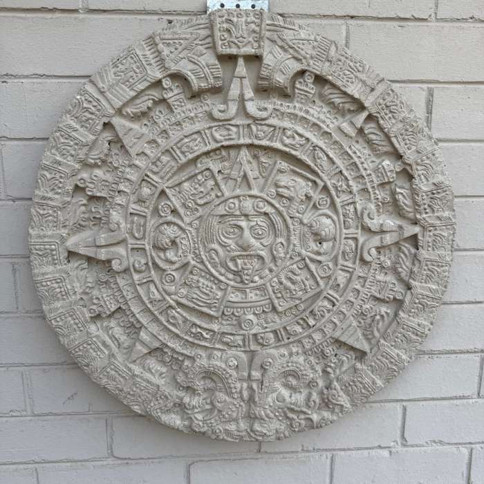 Mayan Calendar Wall Hanging - Concrete- Store (Collection Only)