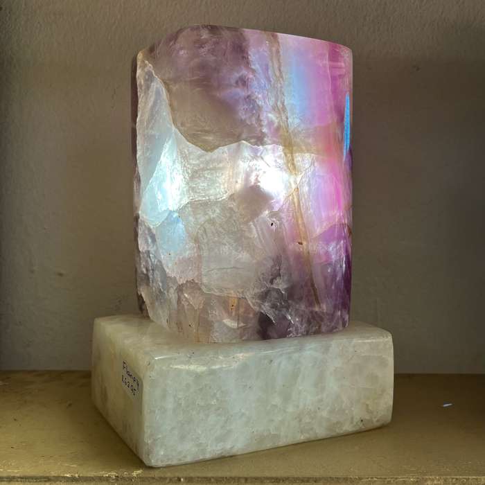 Fluorite Fully Polished Lamp