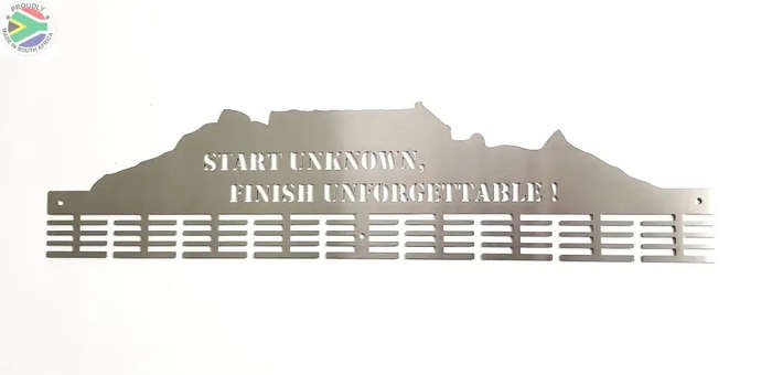 Table mountain 3 options of Motivational sayings 72 tier medal hanger