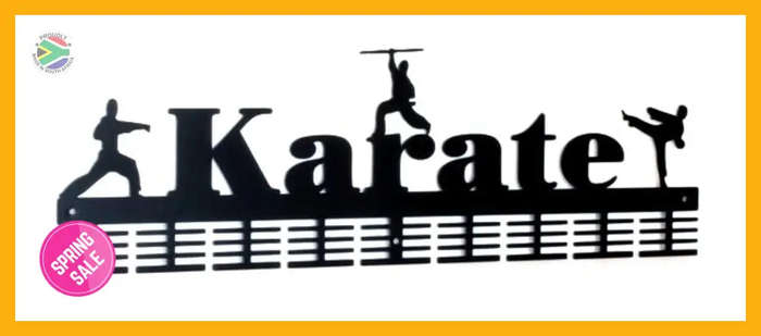 Karate 3 figure 72 tier medal hanger