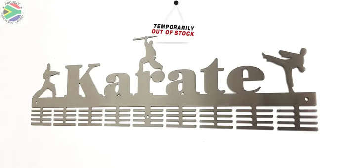 Karate 3 figure 72 tier medal hanger