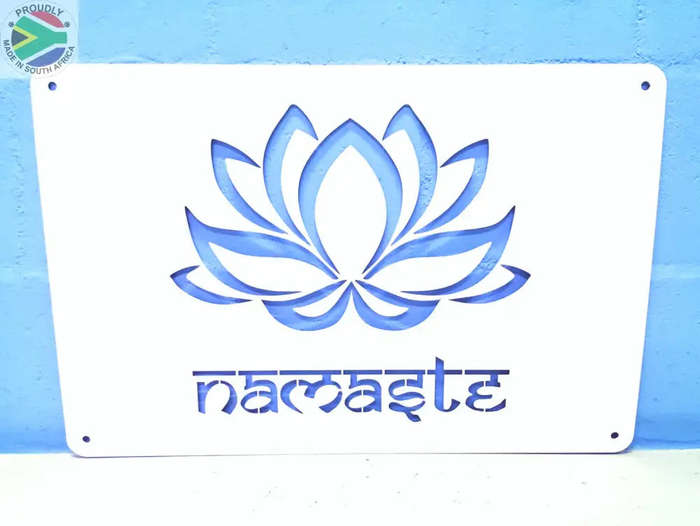 Namaste Lotus Flower Wall Art (Made-To-Order)