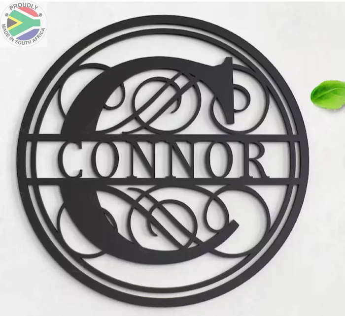 Personalised split Alphabet Wall & Porch Monograms