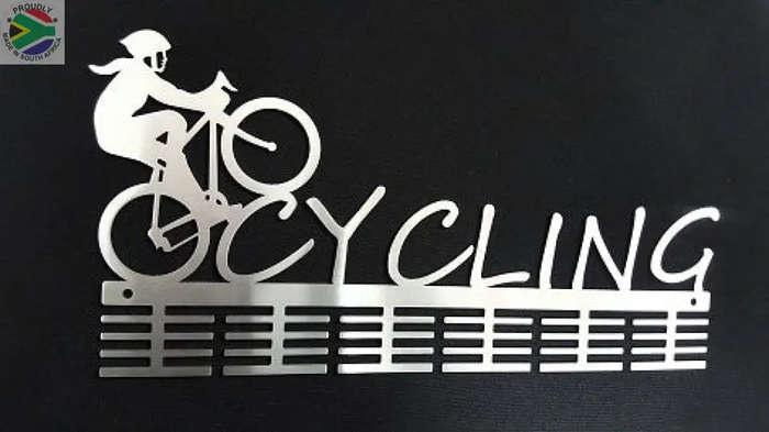 Lady Cycling 48 tier medal hanger