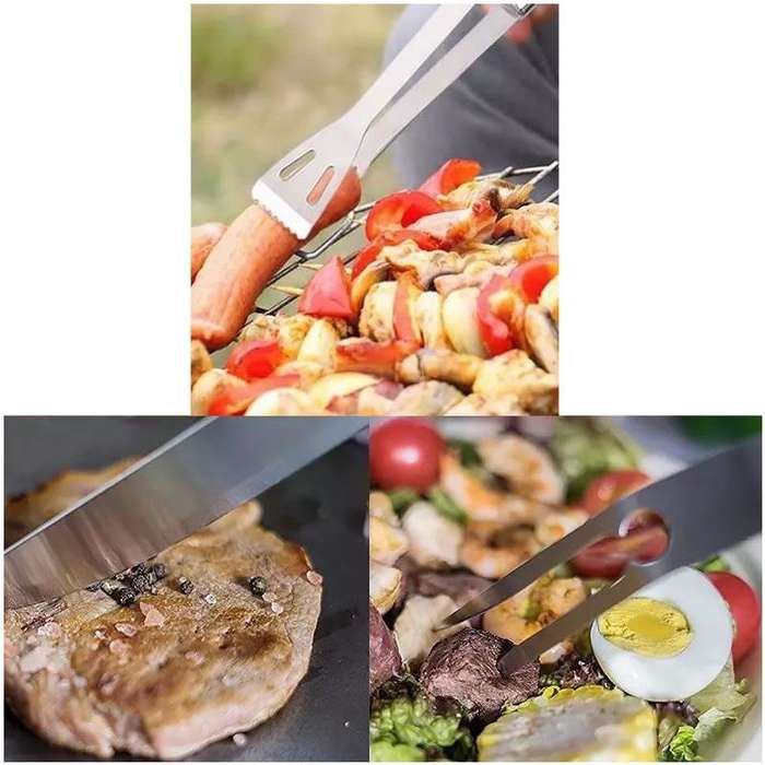 3 Piece Stainless Steel Braai Utensil Set