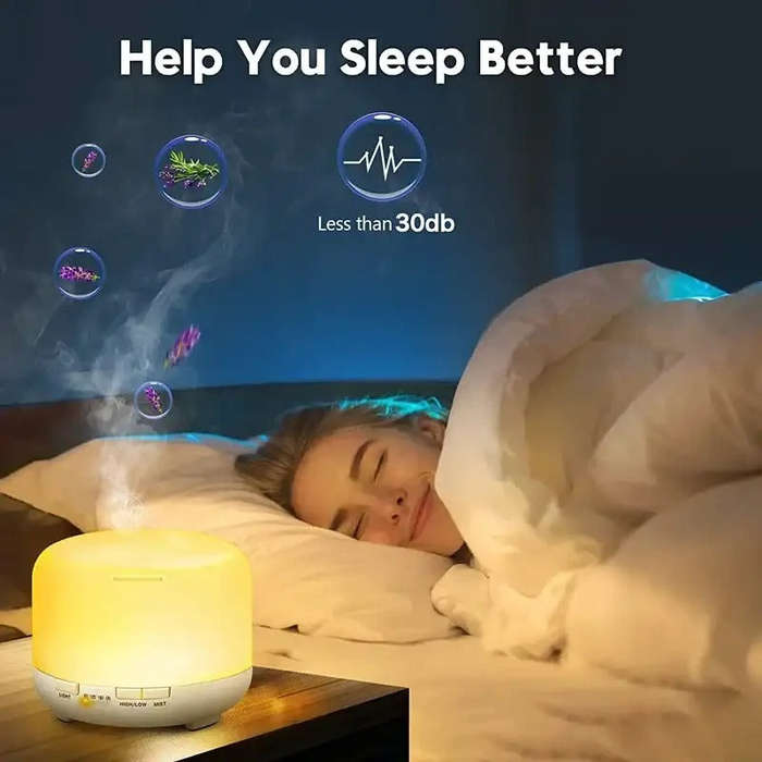 LARGE 300ml Air Humidifier Essential Oil Diffuser with Colorful Night Lights