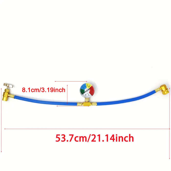 R134a Car Air Conditioning Refrigerant Charging Hose with Gauge