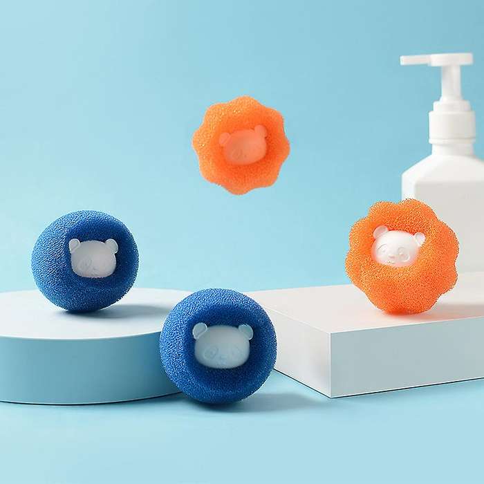 2 Piece Washing Machine Reusable Hair Catcher / Cleaning Balls