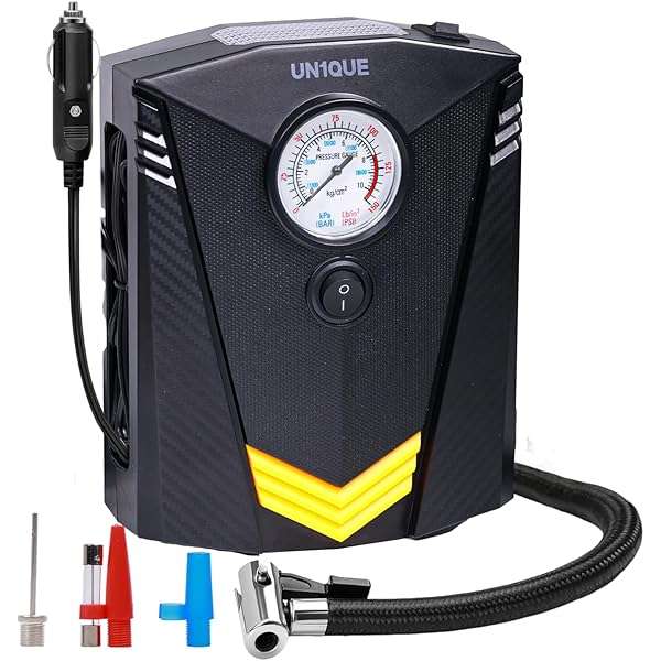 Air Compressor for Car Auto Pump with LED Light DC 12V