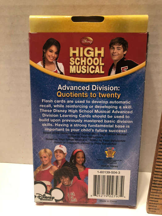 40 Piece Advanced Math Division Learning Cards & Stickers