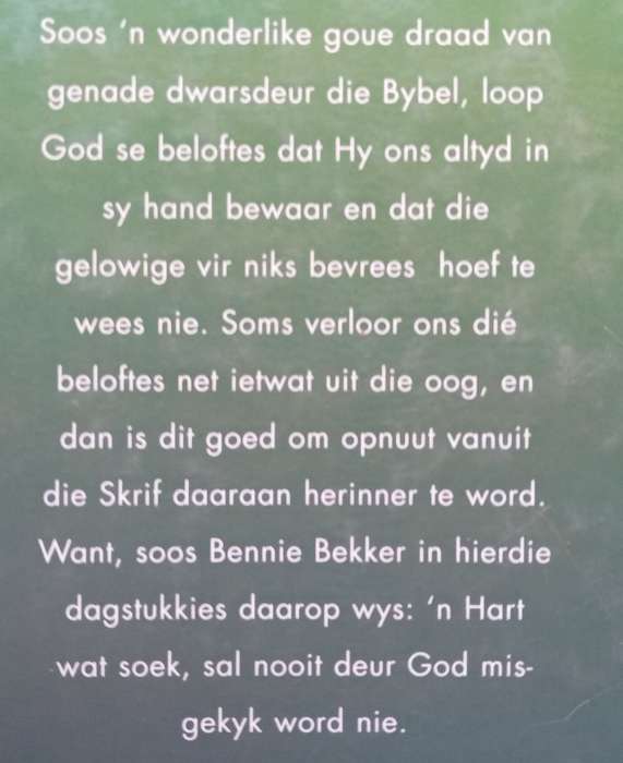 Moenie Bang Wees Nie: 31 Dagstukkies oor Ons Versongende Vader (Afrikaans) | Bennie Bekker