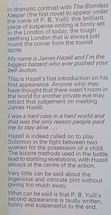 Hazel Plays Solomon | P. B. Yuill