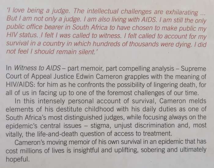 Witness to AIDS | Edwin Cameron