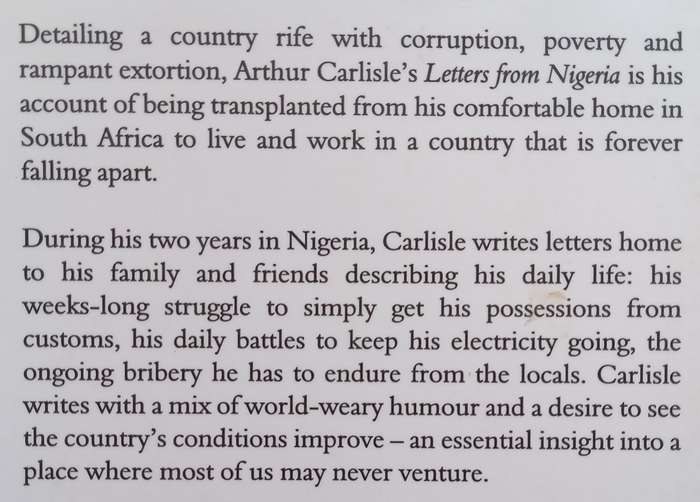Letters from Nigeria | Arthur Carlisle