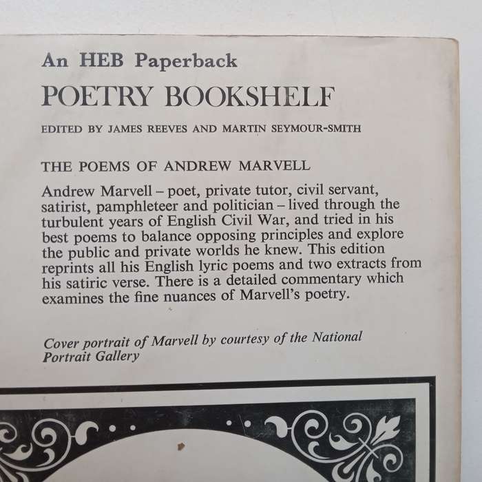 Poems of Andrew Marvell | James Reeves &amp; Martin Seymour-Smith (Eds.)