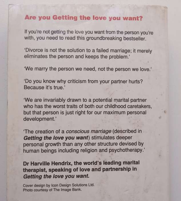 Getting the Love You Want: A Guide for Couples | Harville Hendrix