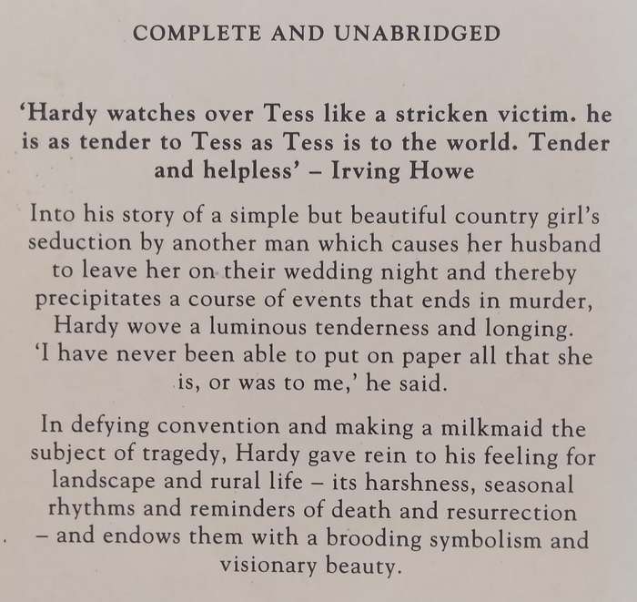 Tess of the DUbervilles | Thomas Hardy