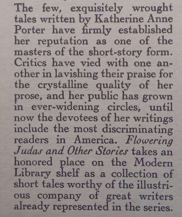 Flowering Judas (Published c. 1940) | Katherine Anne Porter