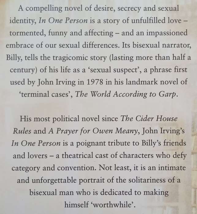 In One Person (Proof Copy) | John Irving