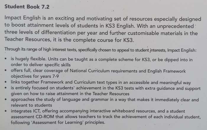 Impact English (Key Stage 3, Year 7, Student Book 2) | Mike Gould, et al.