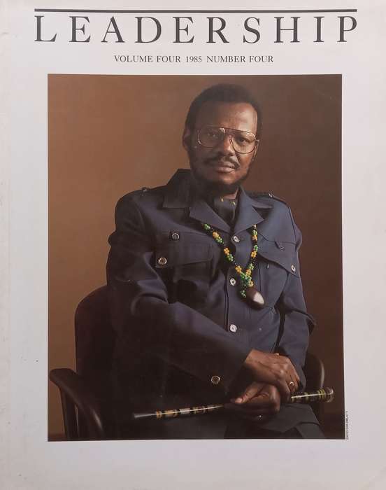 Leadership SA (Volume 4, No. 4, 1985, including interview with Mangosuthu Buthelezi, and with Pho...