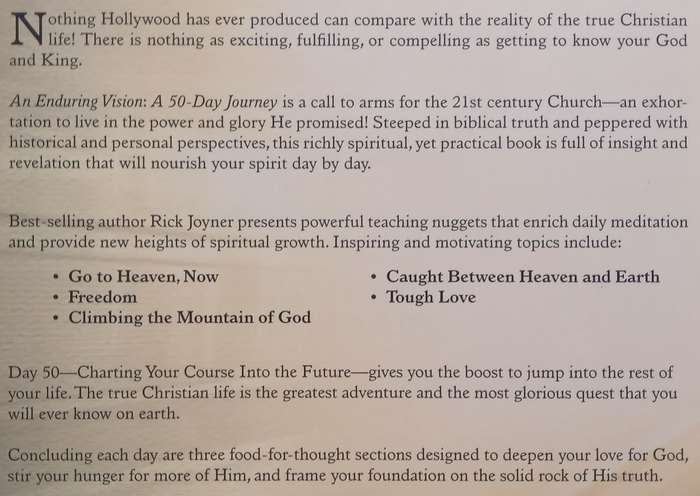 An Enduring Vision: A 50-Day Journey | Rick Joyner