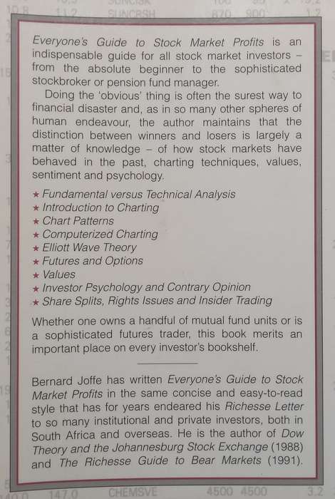 Everyones Guide to Stock Market Profits in South Africa | Bernard Joffe