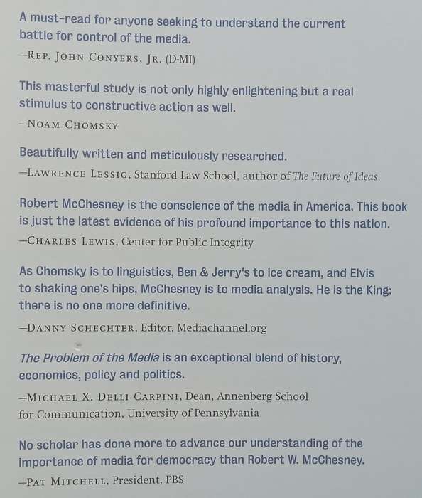 The Problem of the Media: U.S. Communication Politics in the 21st Century | Robert W. McCheshney
