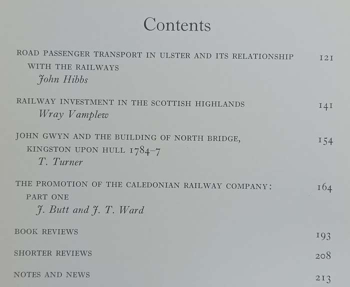 Transport History (Vol. 3, No. 2, July 1970)