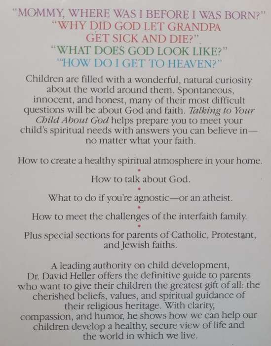 Talking to Your Child About God: A Book for Families of All Faiths | David Heller