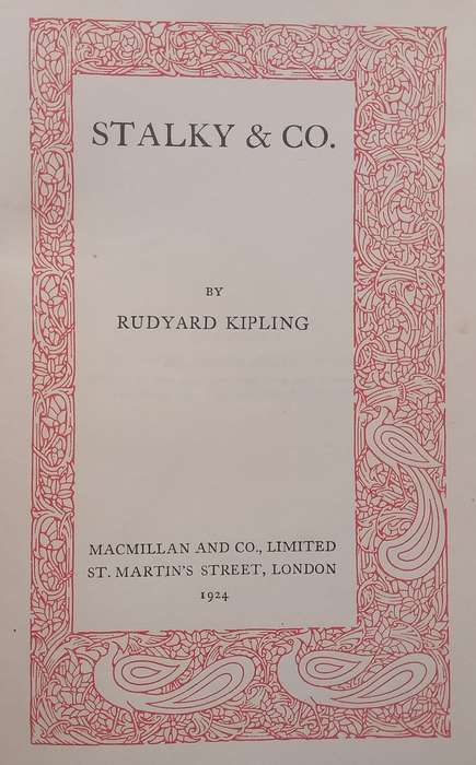 Stalkey & Co. (Published 1924) | Rudyard Kipling