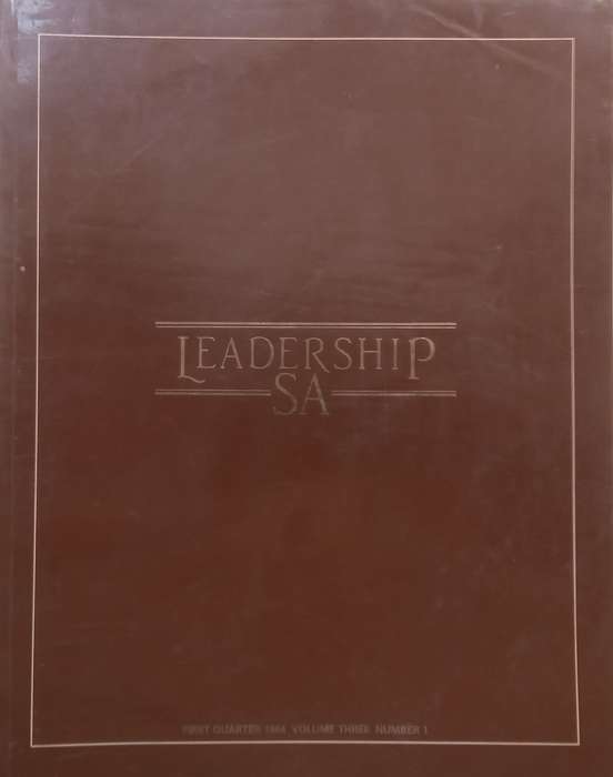 Leadership SA (1st Quarter 1984, Volume 3, No. 1, including interview with Kenneth Kaunda)