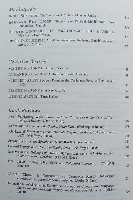 Voyages and Explorations: Southern African Writing | Geoffrey V. Davis