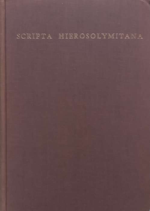 Scripta Hierosolymitana, Vol. 17: Studies in English Language and Literature | Alice Shalvi & A. ...