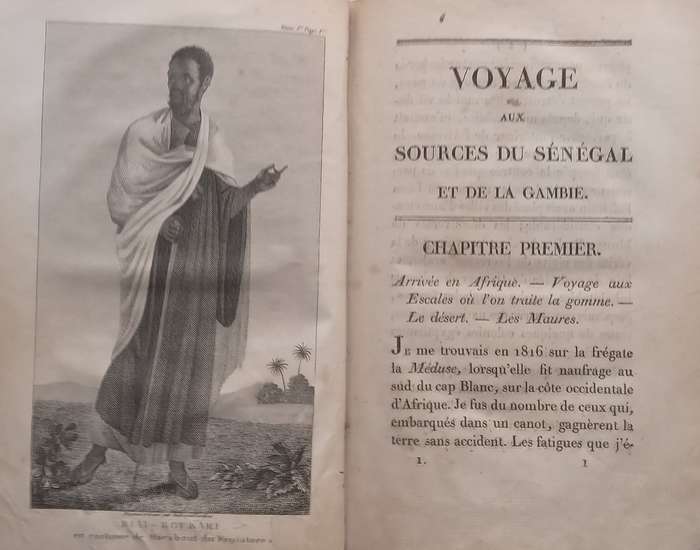 Voyage dans LInterieur de LAfrica (Signed by Author, Vol. 1 Only, Published 1820, French Te...