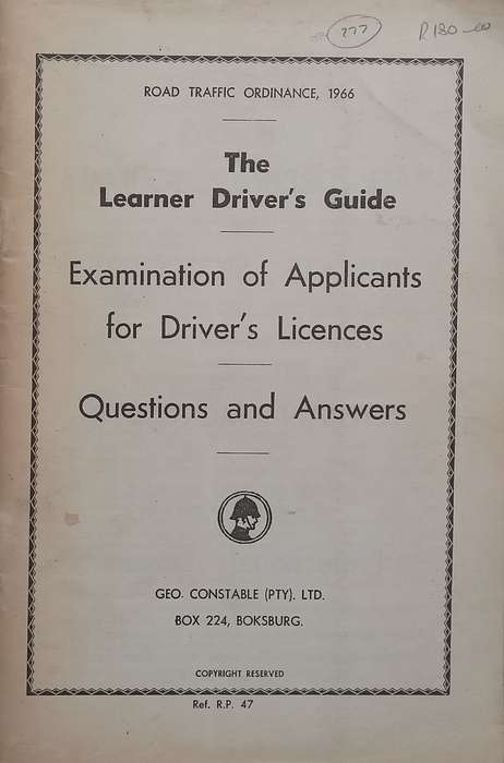 The Learner Drivers Guide: Examination of Applicants for Drivers Licences, Questions and An...