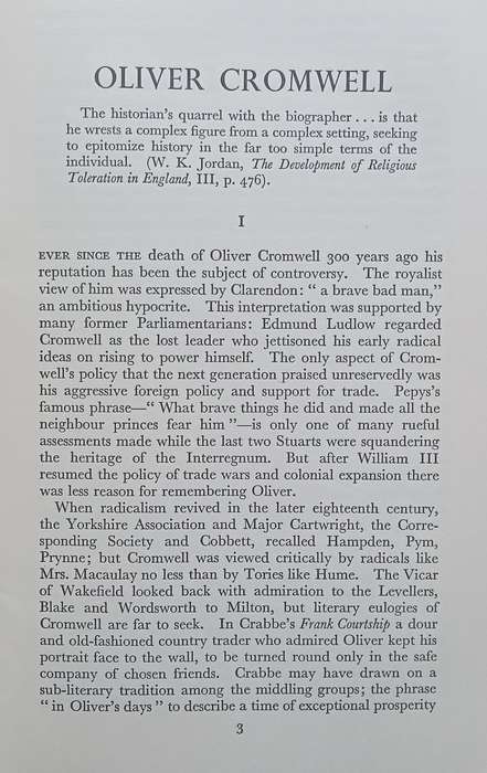 Oliver Cromwell, 1658-1958 | Christopher Hill