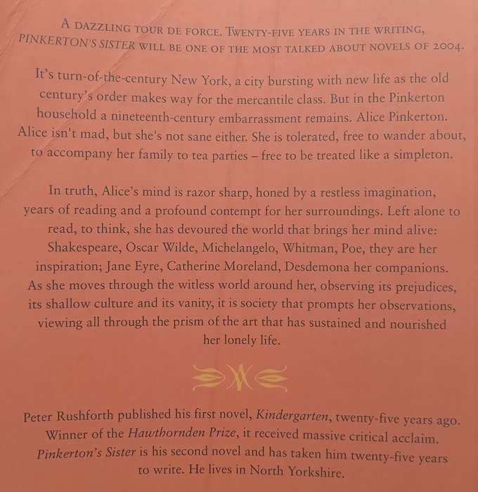 Pinkertons Sister (Proof Copy) | Peter Rushforth