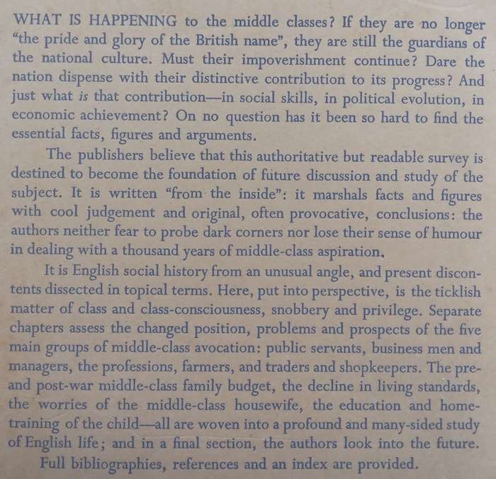 The English Middle Classes | Roy Lewis & Angus Maude