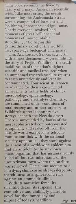 The Andromeda Strain (Hardcover) | Michael Crichton