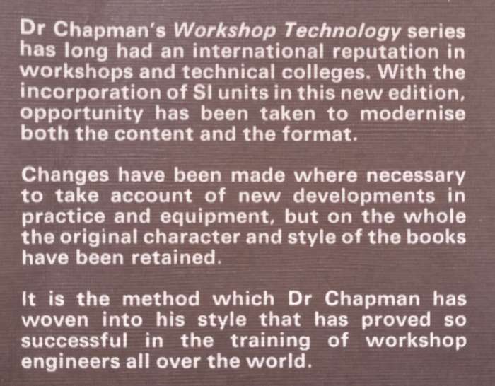 Workshop Technology Part 1 (5th Ed.) | W. A. J. Chapman