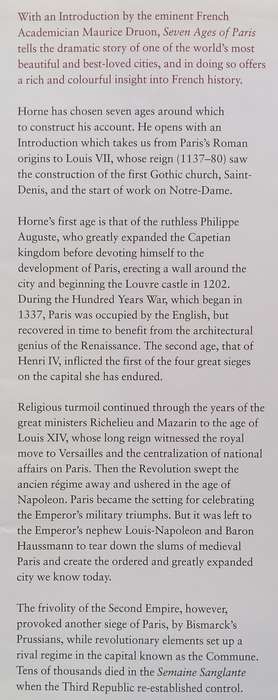 Seven Ages of Paris: Portrait of a City | Alistair Horne