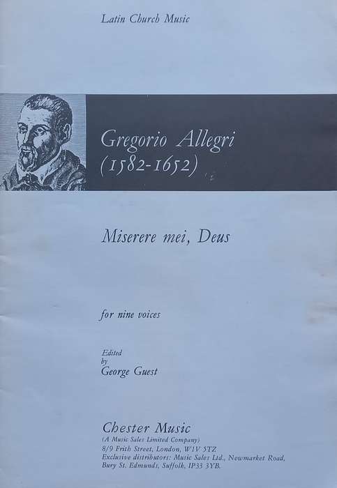 Allegri: Miserere mei, Deus (Music Score) | George Guest (Ed.)
