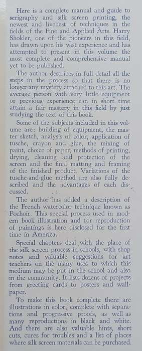 Artists Manual for Silk Screen Print Making (Copy of SA Artist Cecily Sash and Signed by Her) | H...