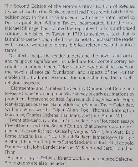 Robinson Crusoe (Norton Critical Edition) | Daniel Defoe