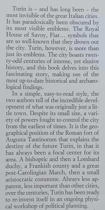 A History of Turin | Anthony L. Cardoza & Geoffrey W. Symcox