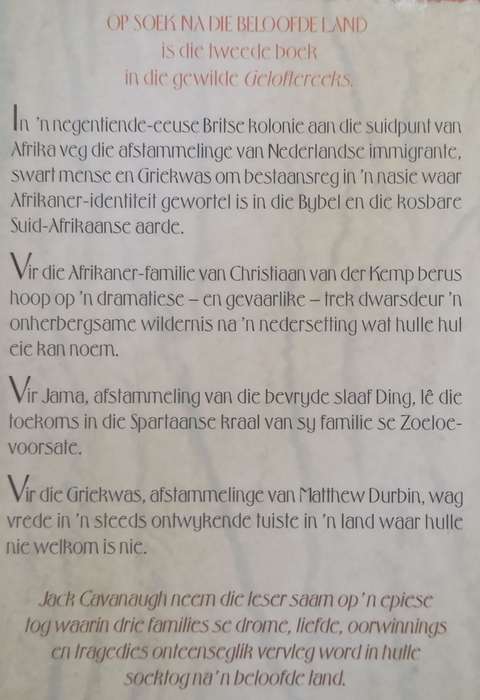 Op Soek Na Die Beloofde Land (Afrikaans) | Jack Cavanaugh