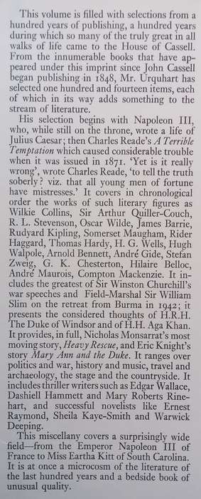 The Cassell Miscellany: Selections from a Hundred Years of Publishing