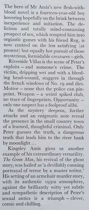 The Riverside Villas Murder (First Edition, 1973) | Kingsley Amis